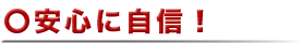 安心に自信！